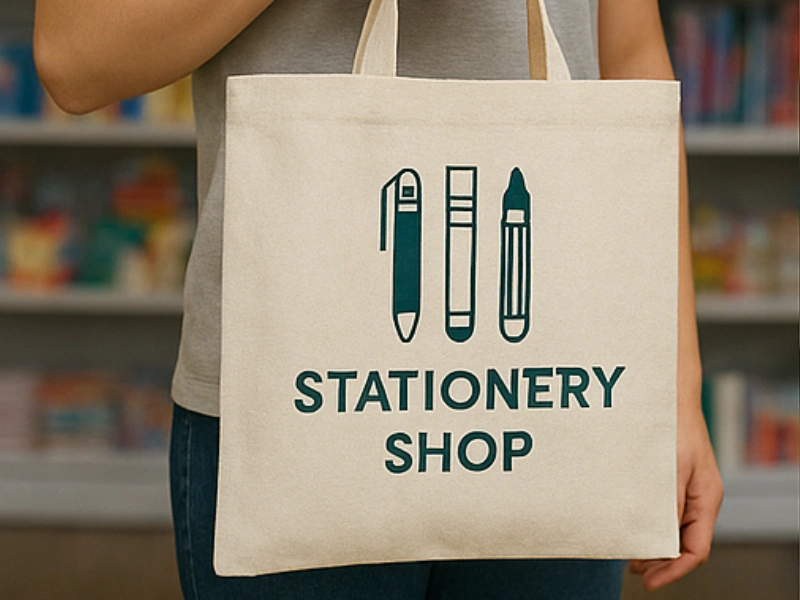 کیسه‌های تبلیغاتی در فروشگاه‌های کتاب و لوازم‌تحریر