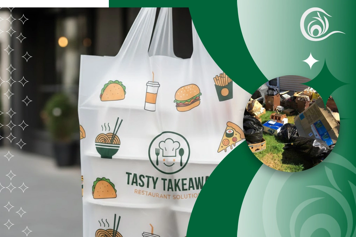 بهترین نایلون تبلیغاتی برای بسته‌بندی بیرون‌بر رستوران‌ها